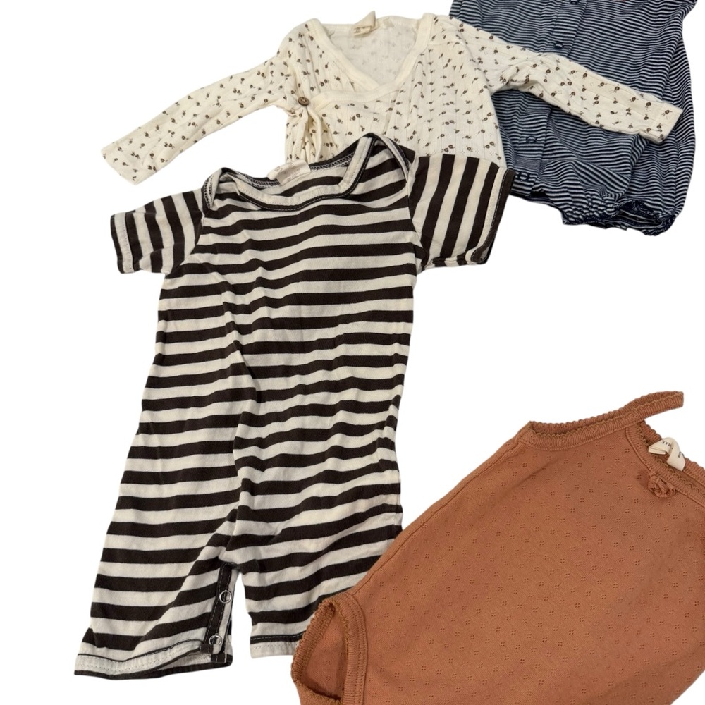 5 for $25!! Bundle of 6 Organic Cotton! Kate Quinn Snug Quincy Mae 3-6 Mo - Picture 2 of 8